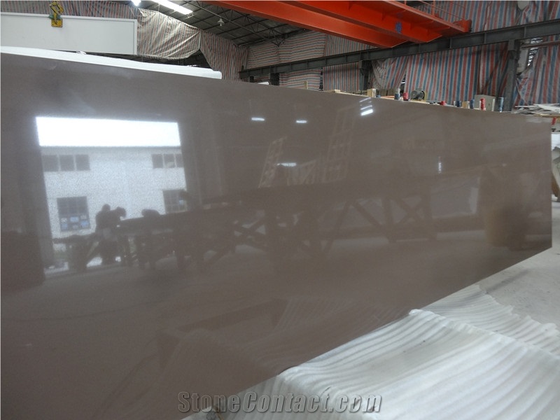 Coffee Sand Quartz / Pure Color and Spark Quartz,Polished Tiles & Slabs , Floor Covering Tiles, Quartz Wall Covering Tiles,Quartz Skirting